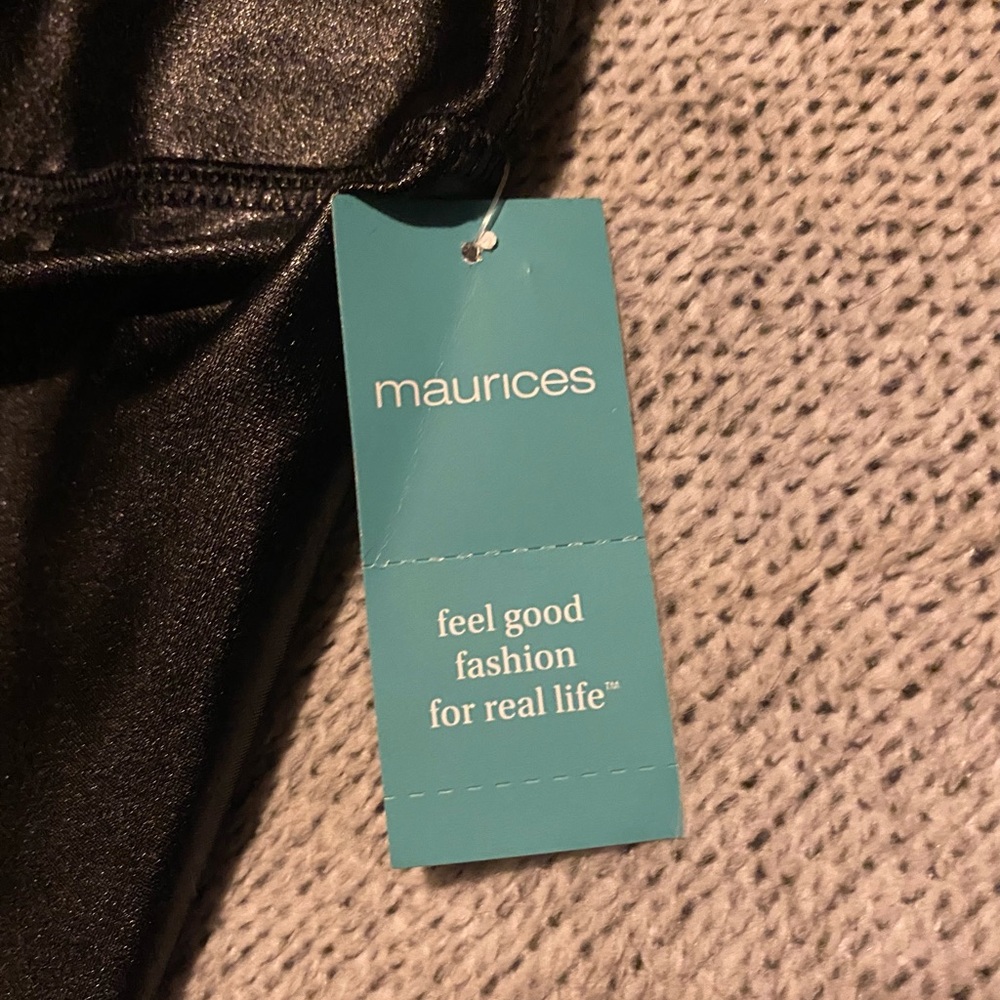 Maurices Black Faux Leather Leggings - Picture 4 of 6